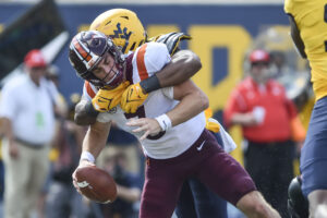 WVU FOOTBALL NOTEBOOK: Jared Bartlett makes most of his speed with three sacks against Virginia Tech